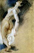 Female Nude, Killed from Behind, Eugene Delacroix